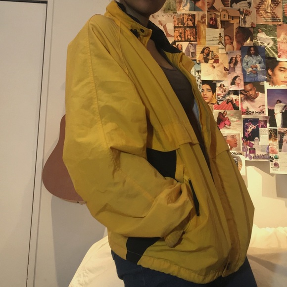 Yellow Vintage Windbreaker Jacket - Picture 2 of 4